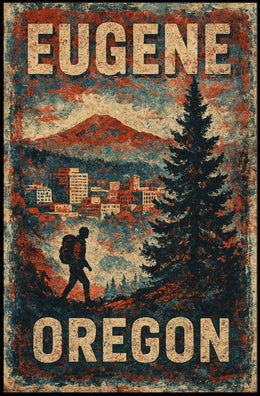 Explore Eugene Oregon Scenic Wanderlust Poster