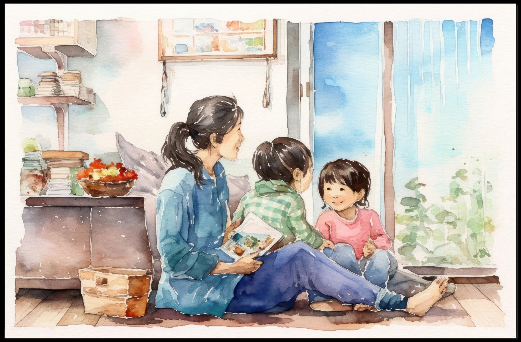 A Cozy Afternoon at Home Poster