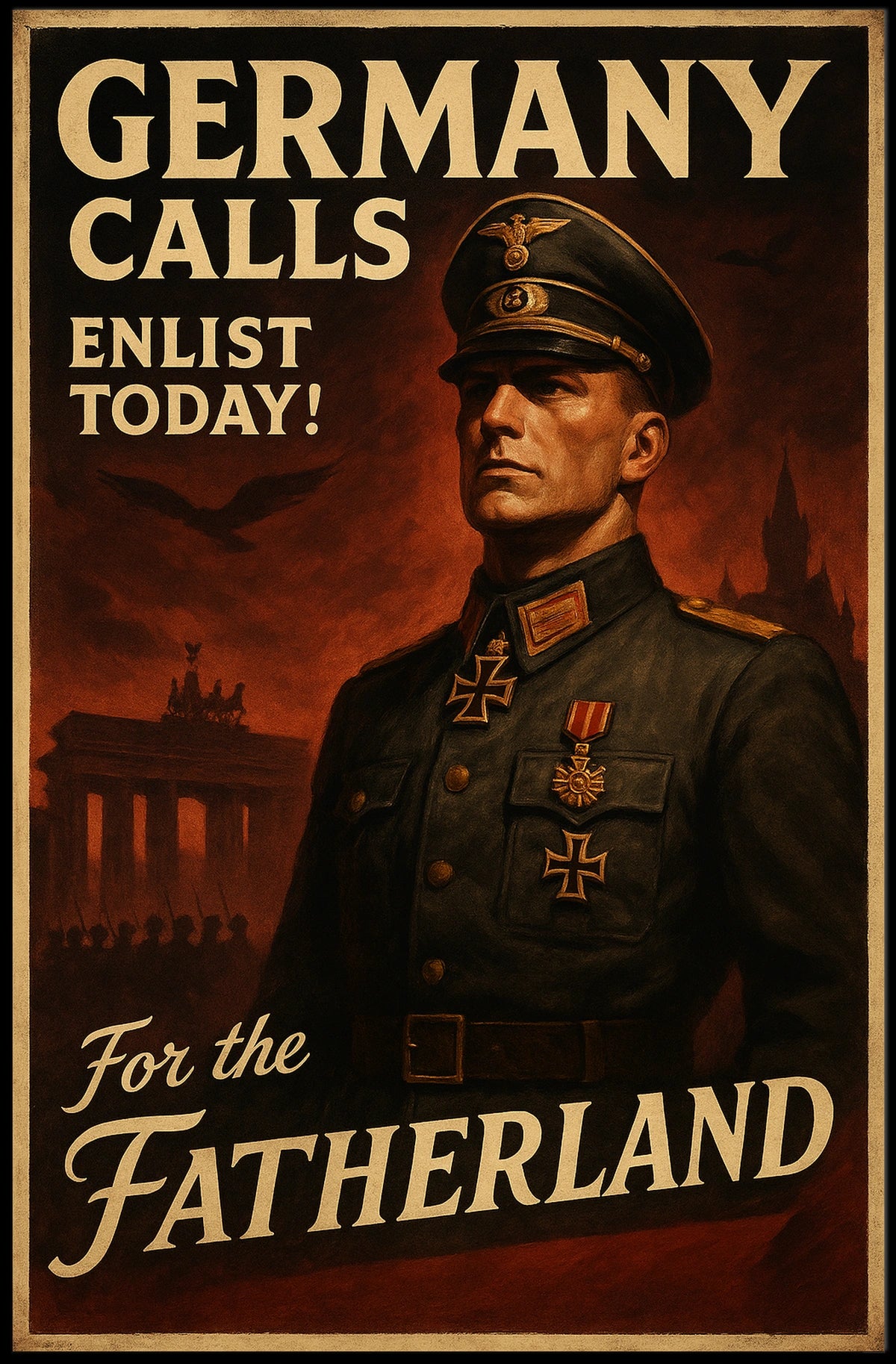 Germany Calls Enlist Today Poster