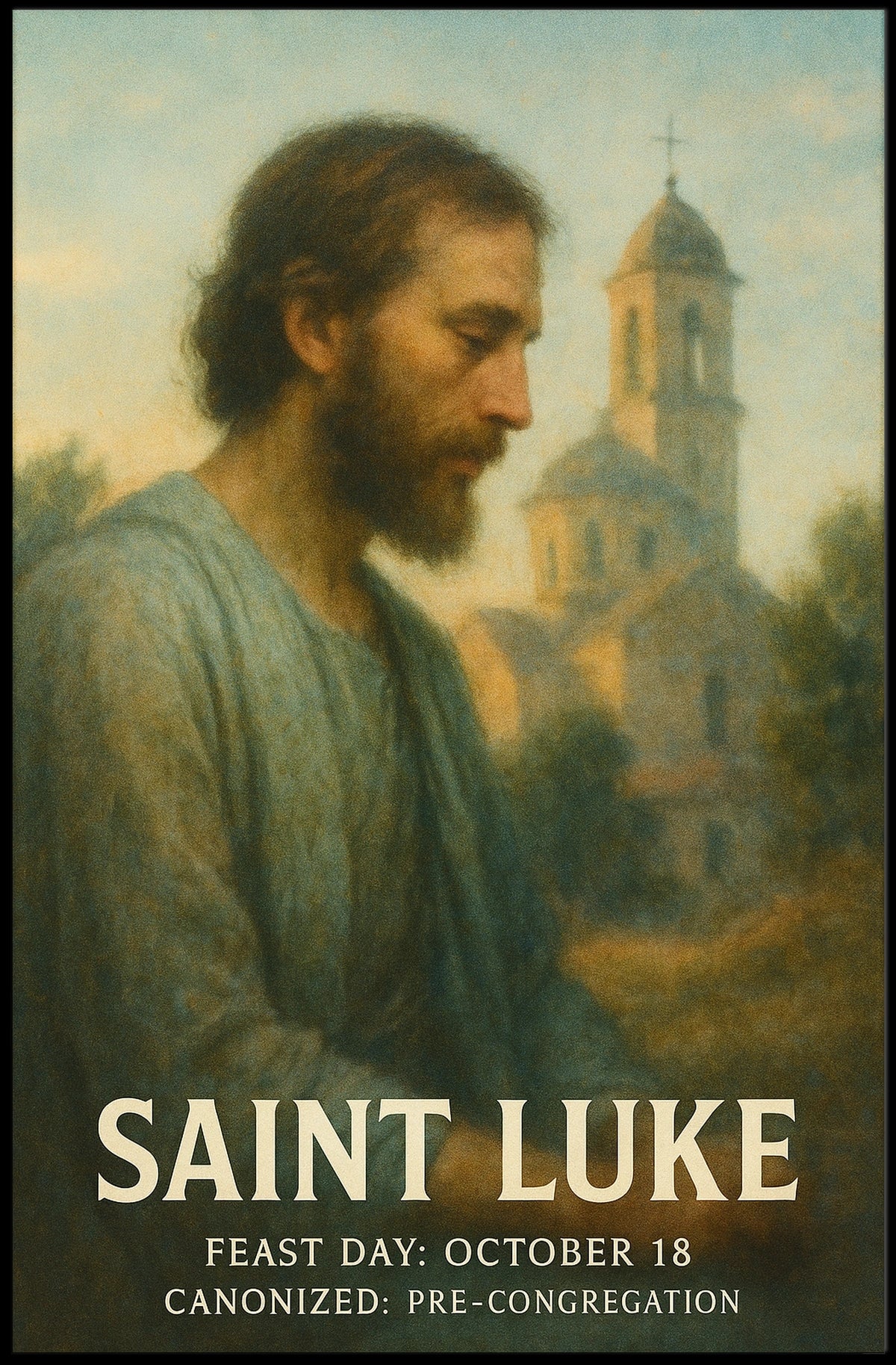 Saint Luke Feast Day Poster
