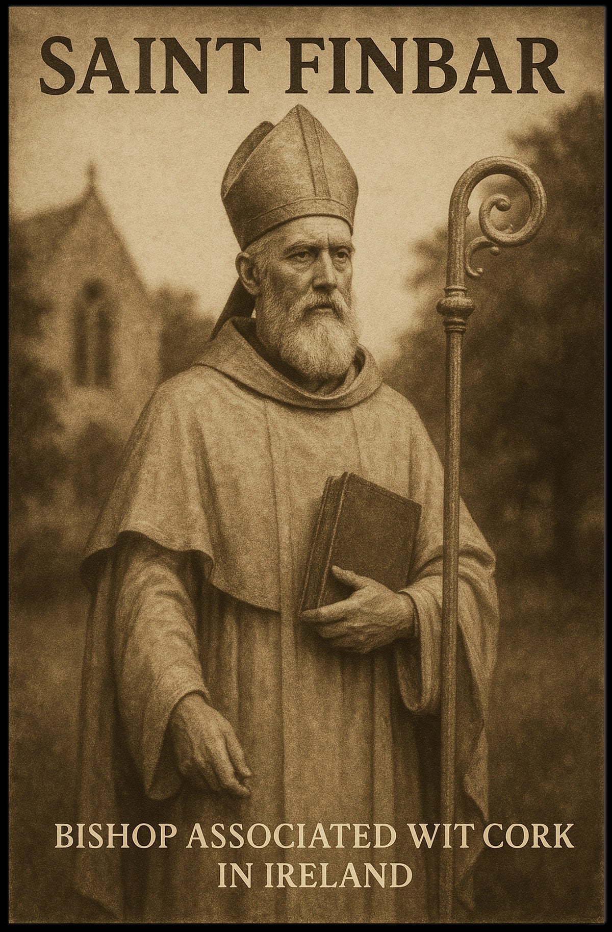 Saint Finbar Bishop Associated With Poster