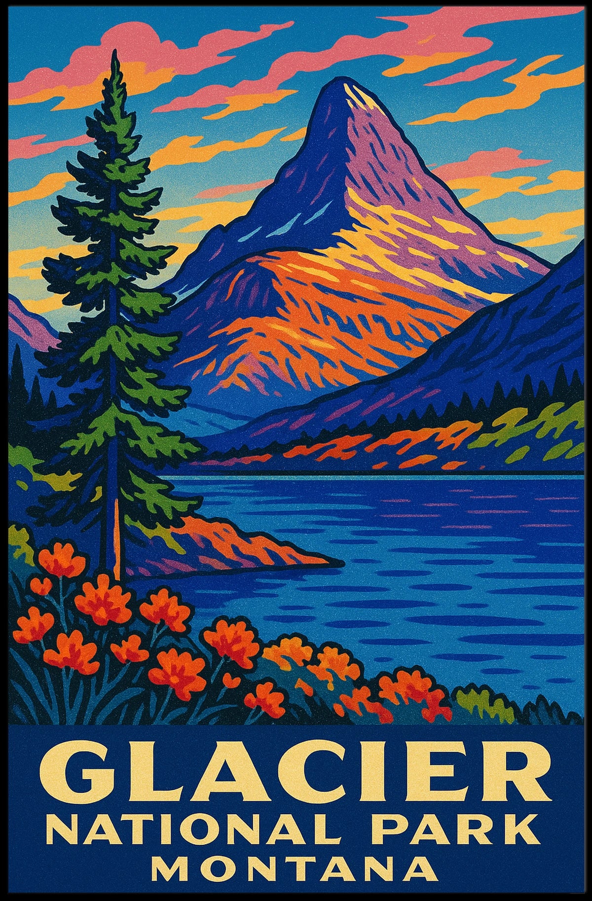 Glacier National Park Montana Poster