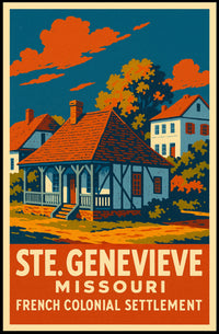 Ste. Genevieve French Colonial Poster