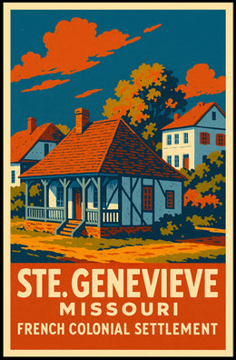 Ste. Genevieve French Colonial Poster