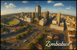 Zimbabwe Cityscape Poster