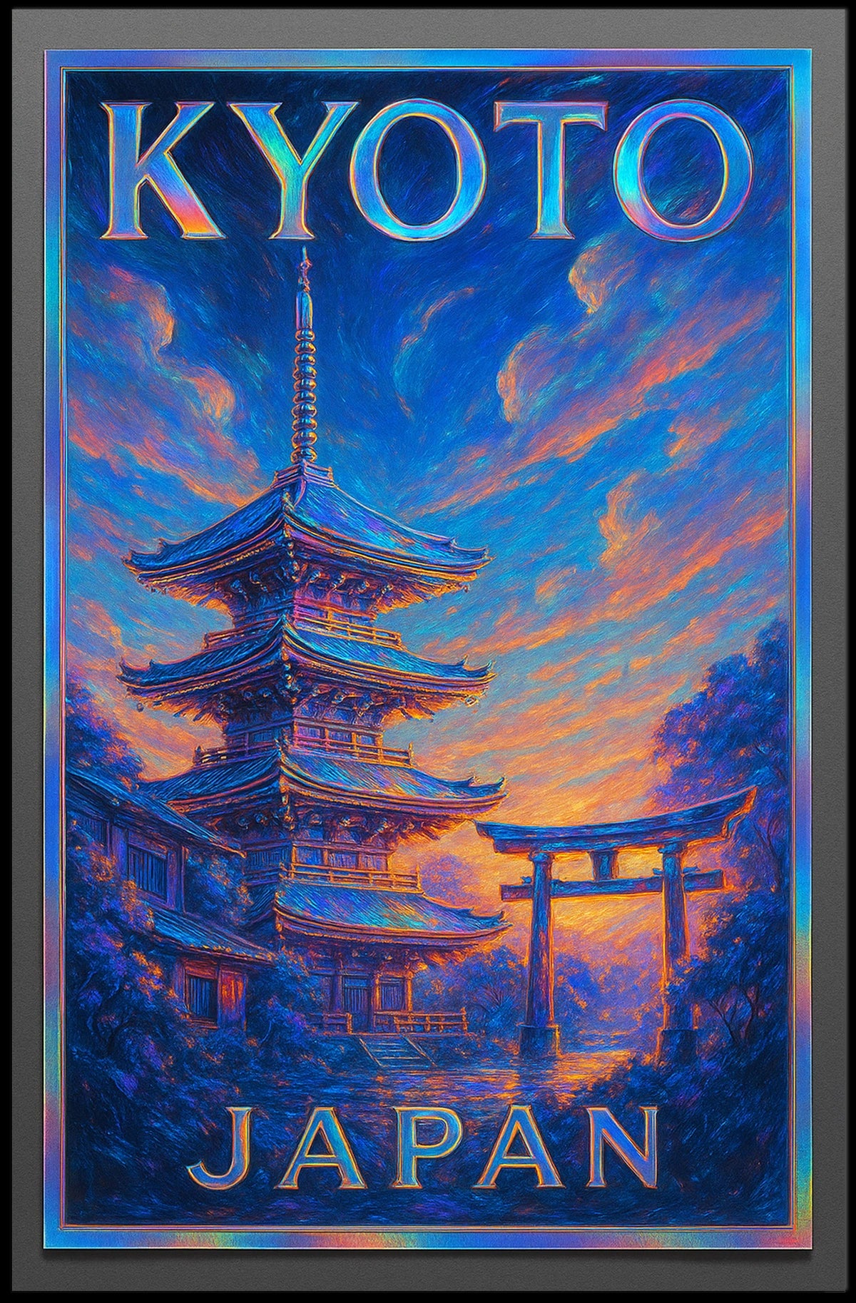 Kyoto, Japan A Scenic Tribute Poster
