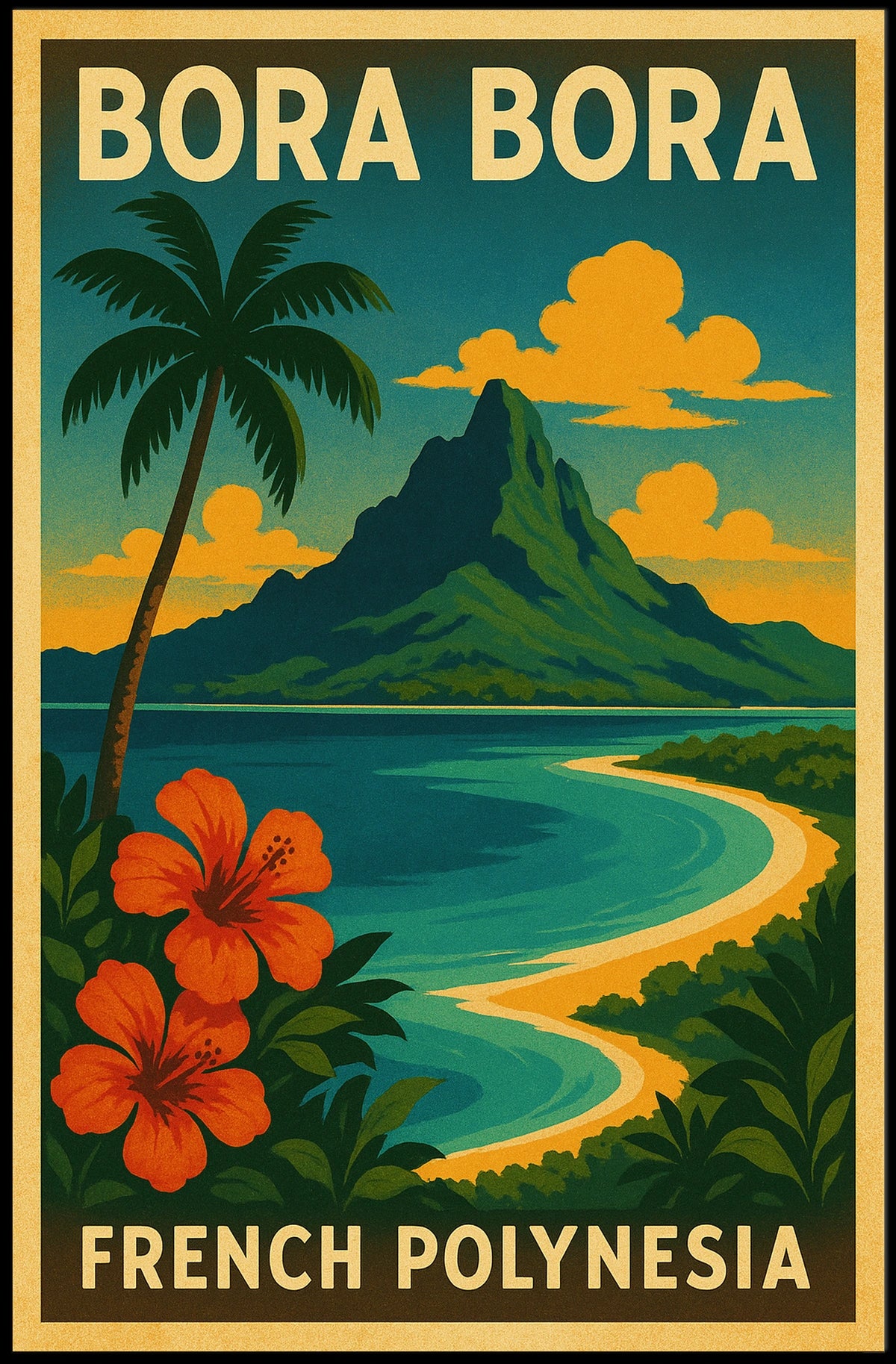 Bora Bora Tropical Paradise Poster