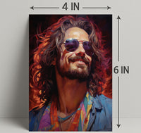 Vibrant Portrait Of A Free Spirit Poster PosterGoat