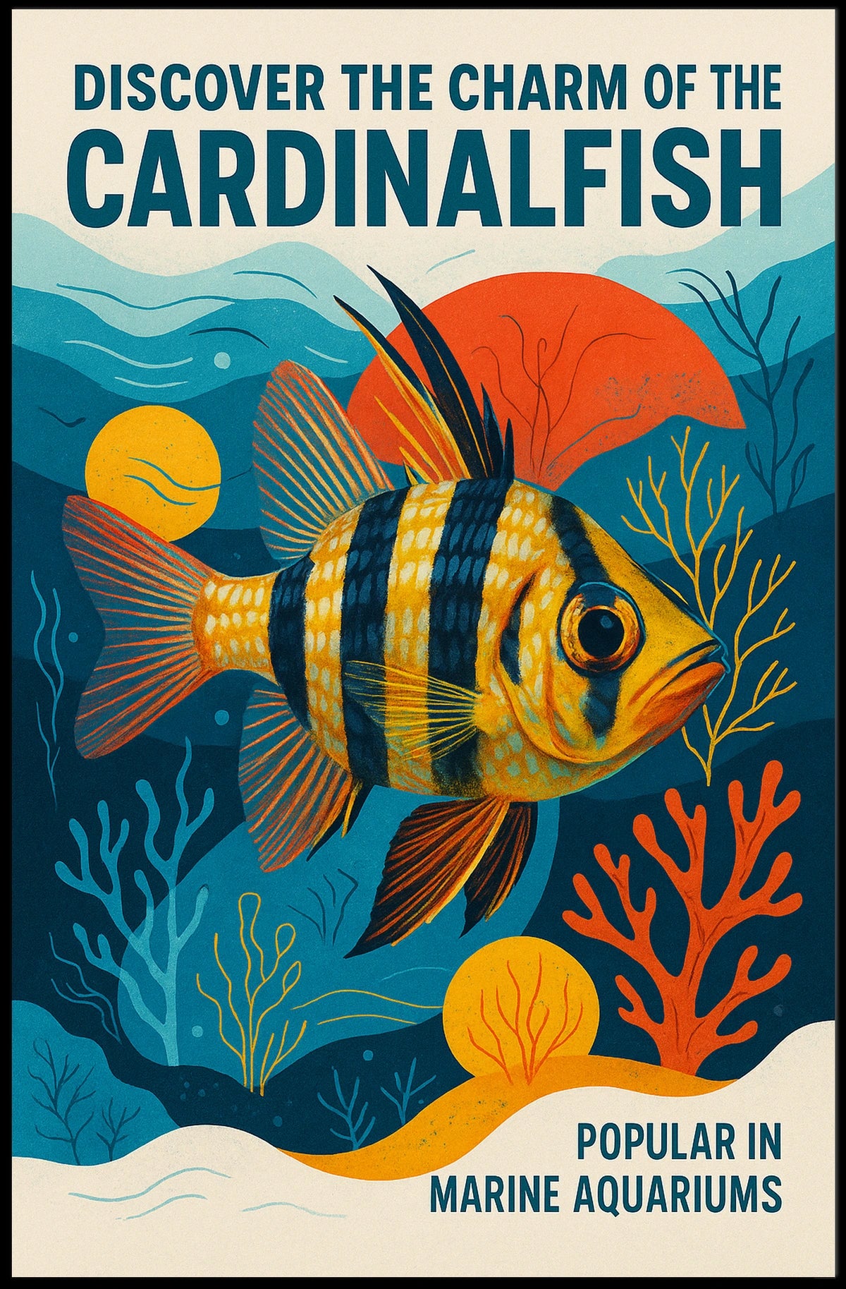 Discover The Charm Of The Cardinalfish Poster