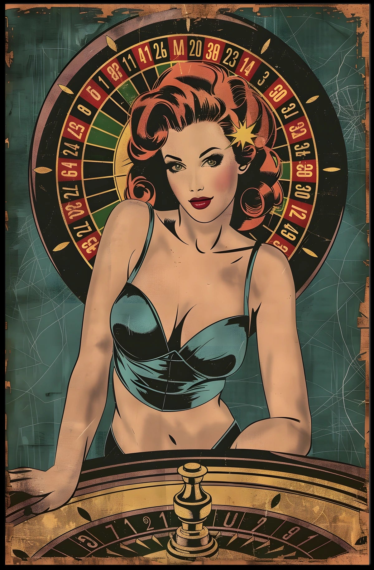 Vintage Casino Glamour Poster