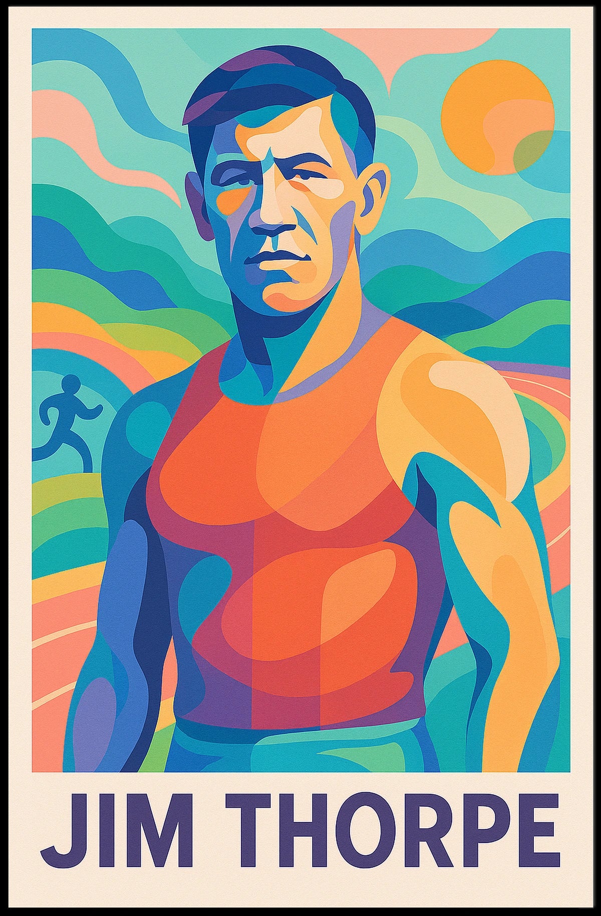 Jim Thorpe Athletic Legend Poster
