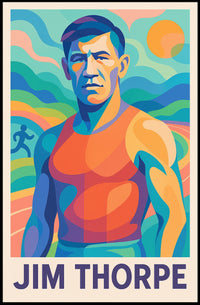 Jim Thorpe Athletic Legend Poster