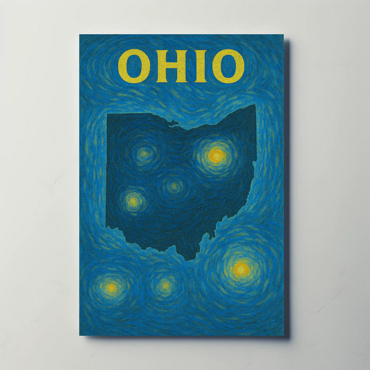 Ohio Starry Night Poster