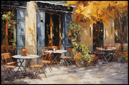 Charming Café Terrace Poster