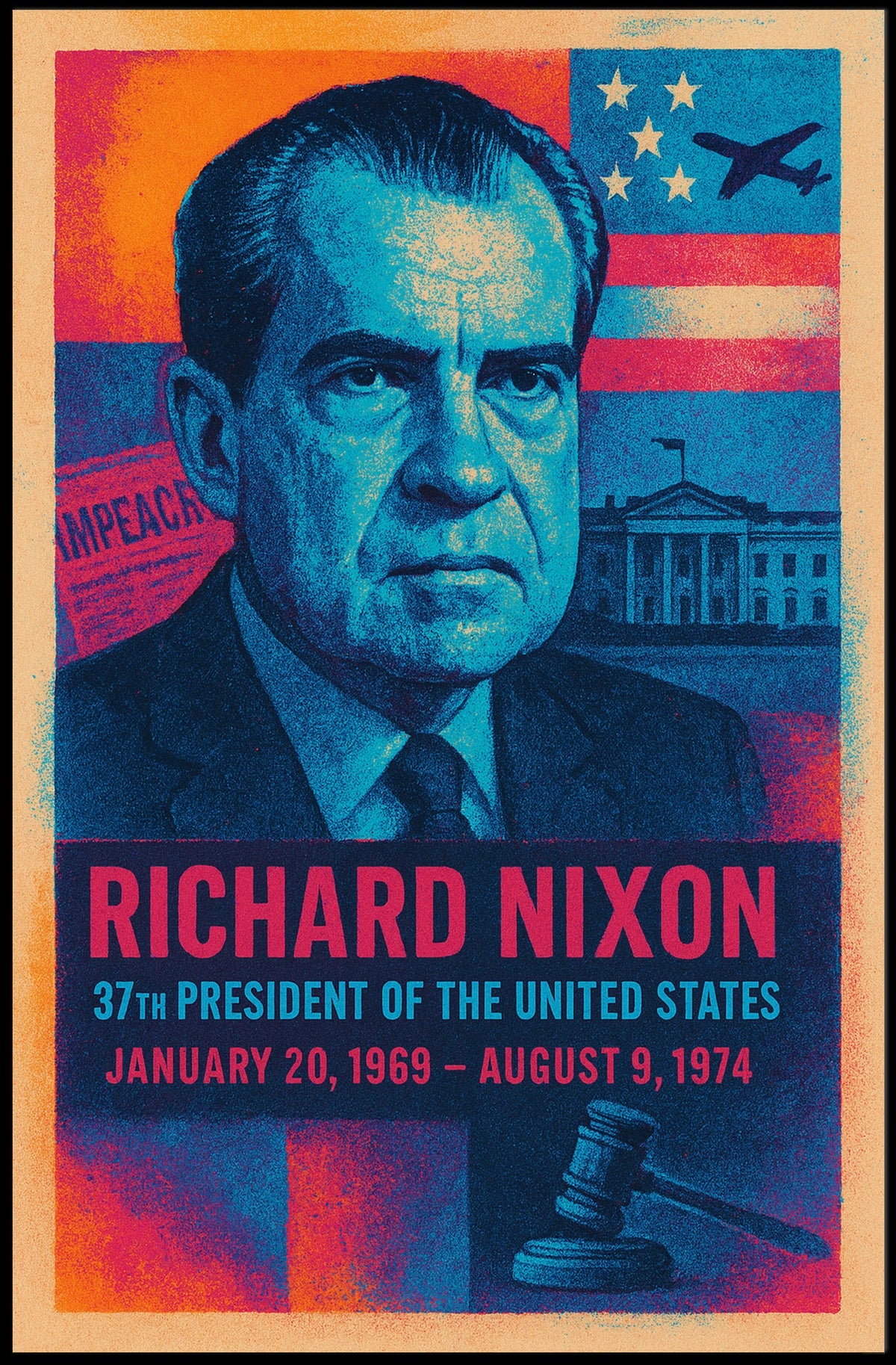 Richard Nixon 37th President Poster