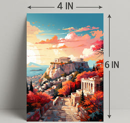 Autumn At The Acropolis Poster