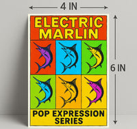 Electric Marlin Pop Expression Series Poster PosterGoat