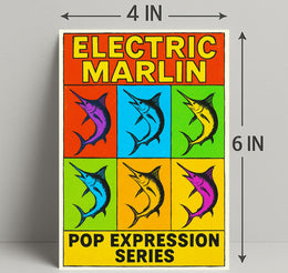 Electric Marlin Pop Expression Series Poster PosterGoat