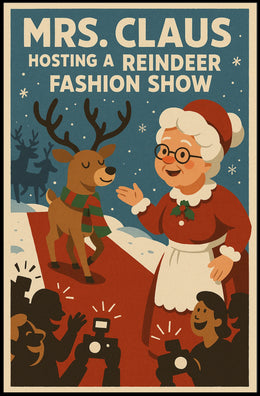 Mrs. Claus Hosts a Reindeer Fashion Show Poster