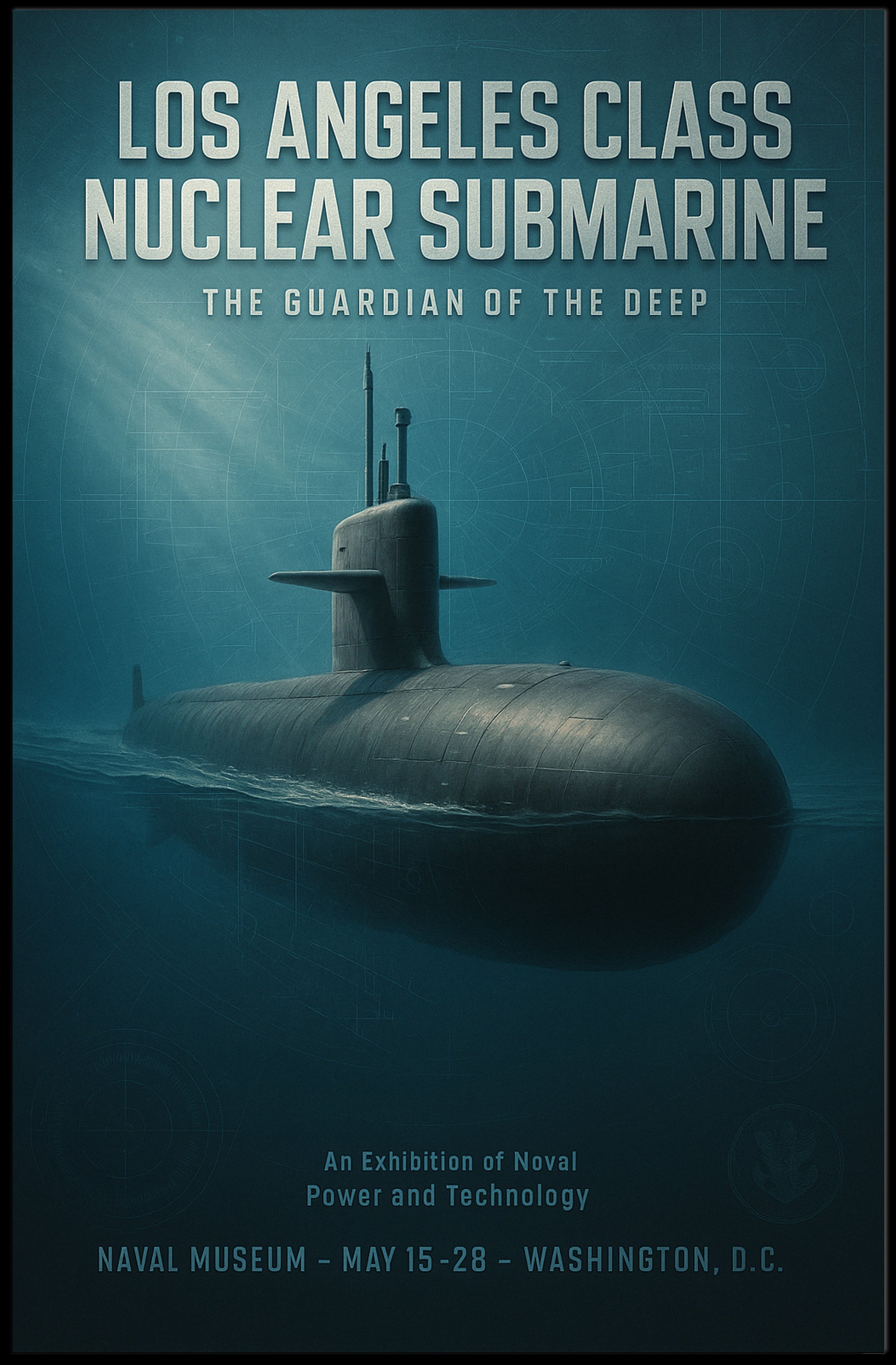 Los Angeles  Nuclear Submarine Poster PosterGoat