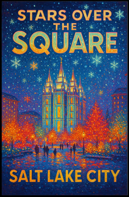 Stars Over The Square Poster
