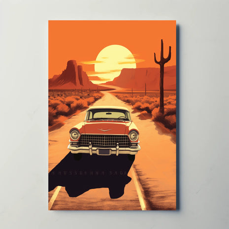Vintage Road Trip Americana, Travel Poster