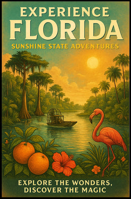 Experience Florida Sunshine State Adventures Poster