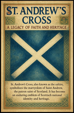 St. Andrew's Cross A Legacy of Faith and Heritage Poster PosterGoat