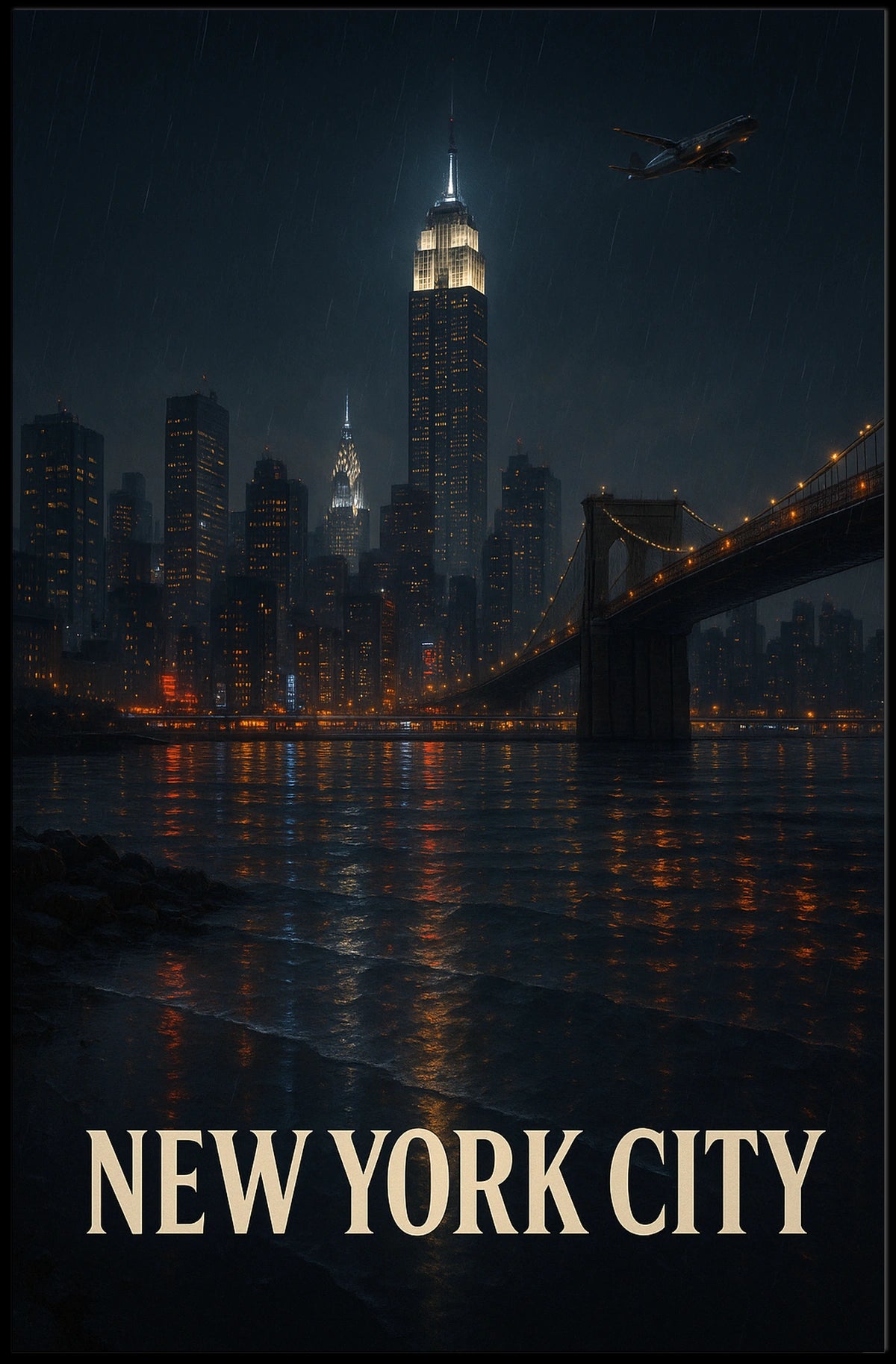 New York City Skyline Poster