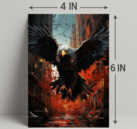 The Majestic Eagle In Urban Chaos Poster PosterGoat