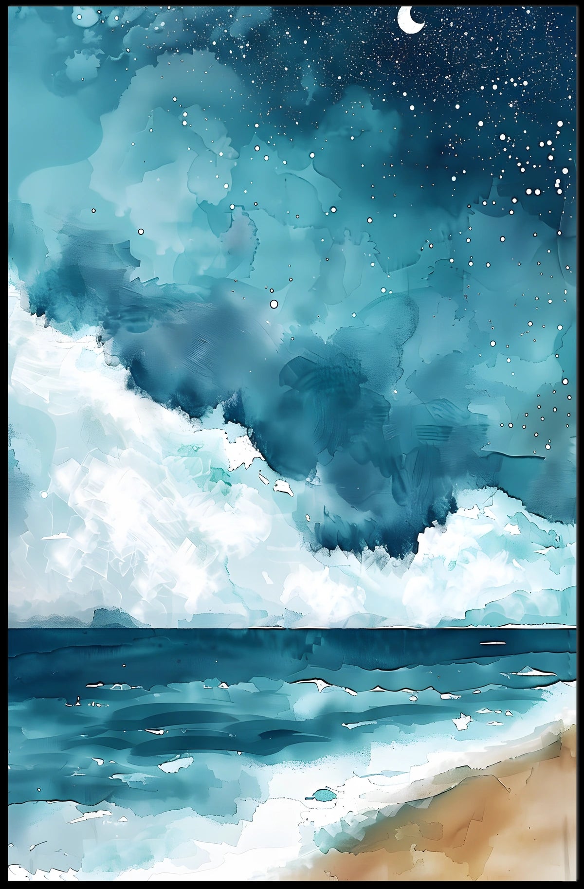 Celestial Seascape Poster