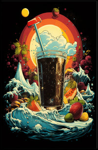 Refreshing Waves Poster