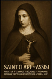 Saint Clare Of Assisi Poster