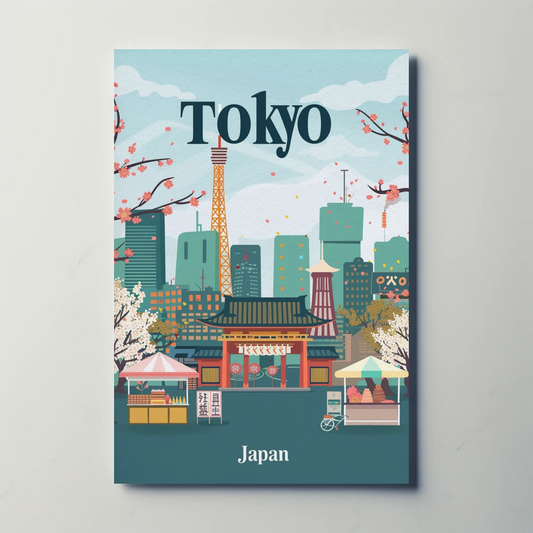Tokyo Japan Vintage Poster