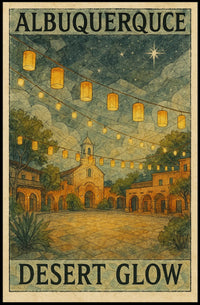 Albuquerque Desert Glow Poster