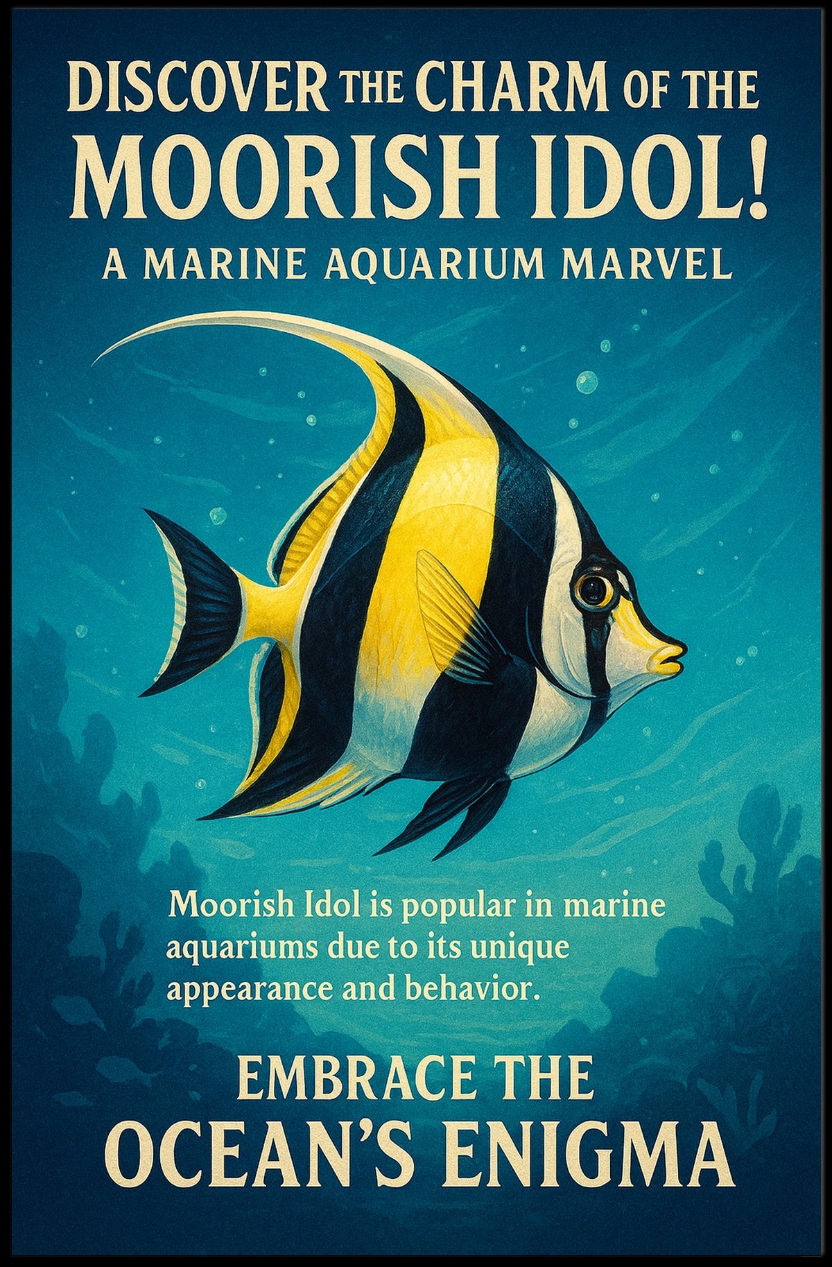 Discover the Charm of the Moorish Idol Poster