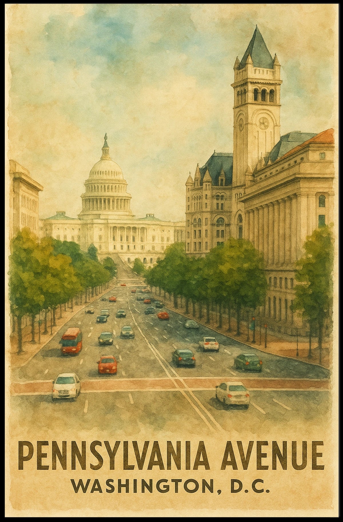 Pennsylvania Avenue Washington, D.C Poster