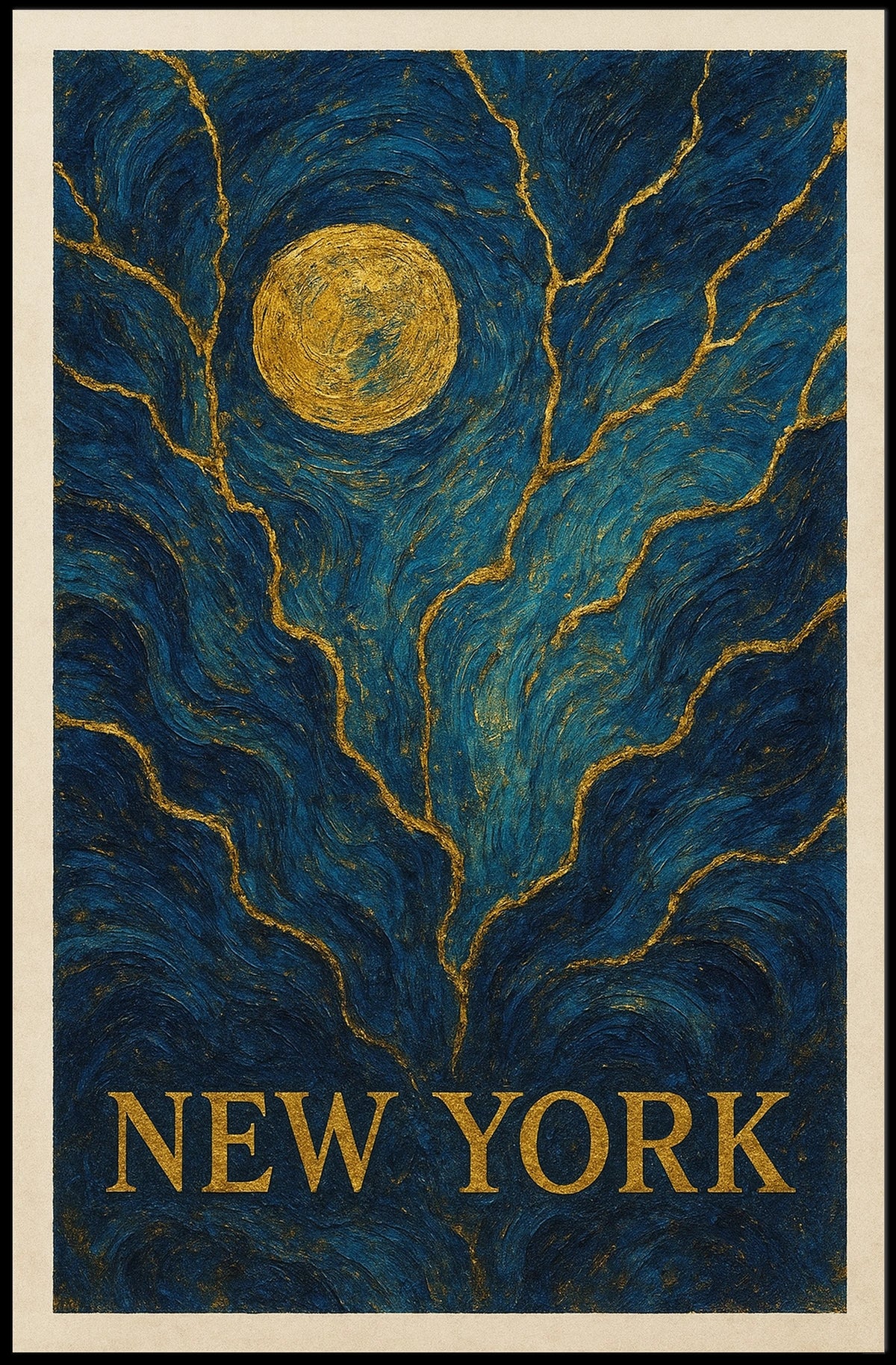 New York Nightscape Poster