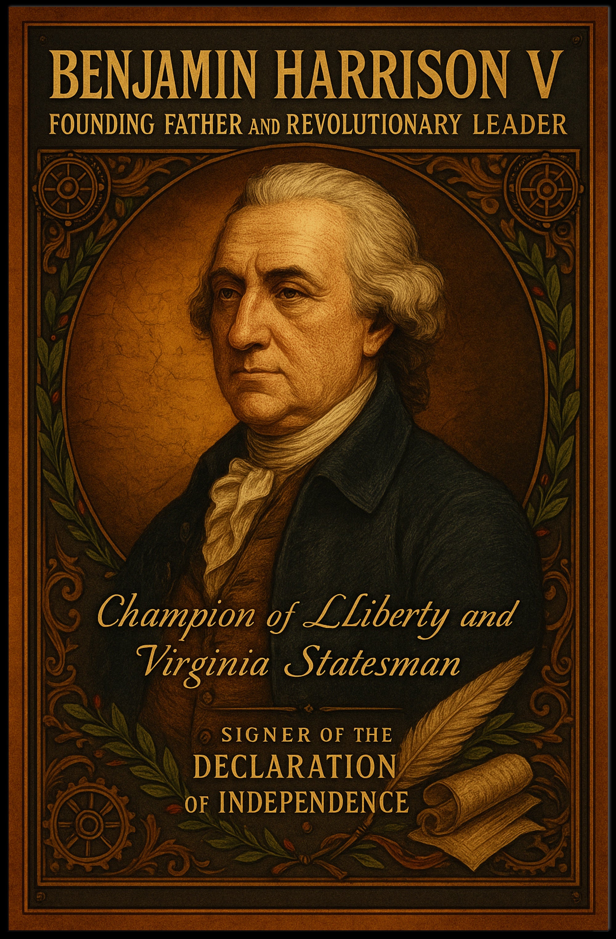 Benjamin Harrison V Founding Father Poster