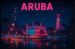 Aruba Nightscape Poster