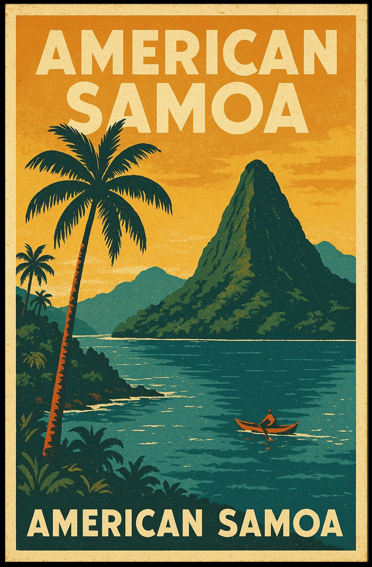 American Samoa Travel Poster