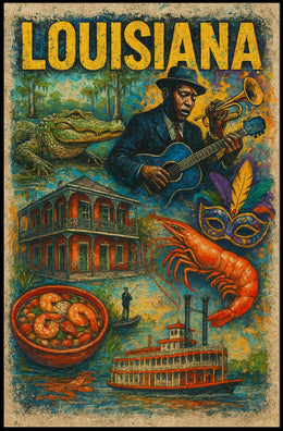 Louisiana Culture and Heritage Poster
