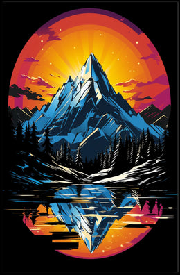 Majestic Mountain Reflection Poster