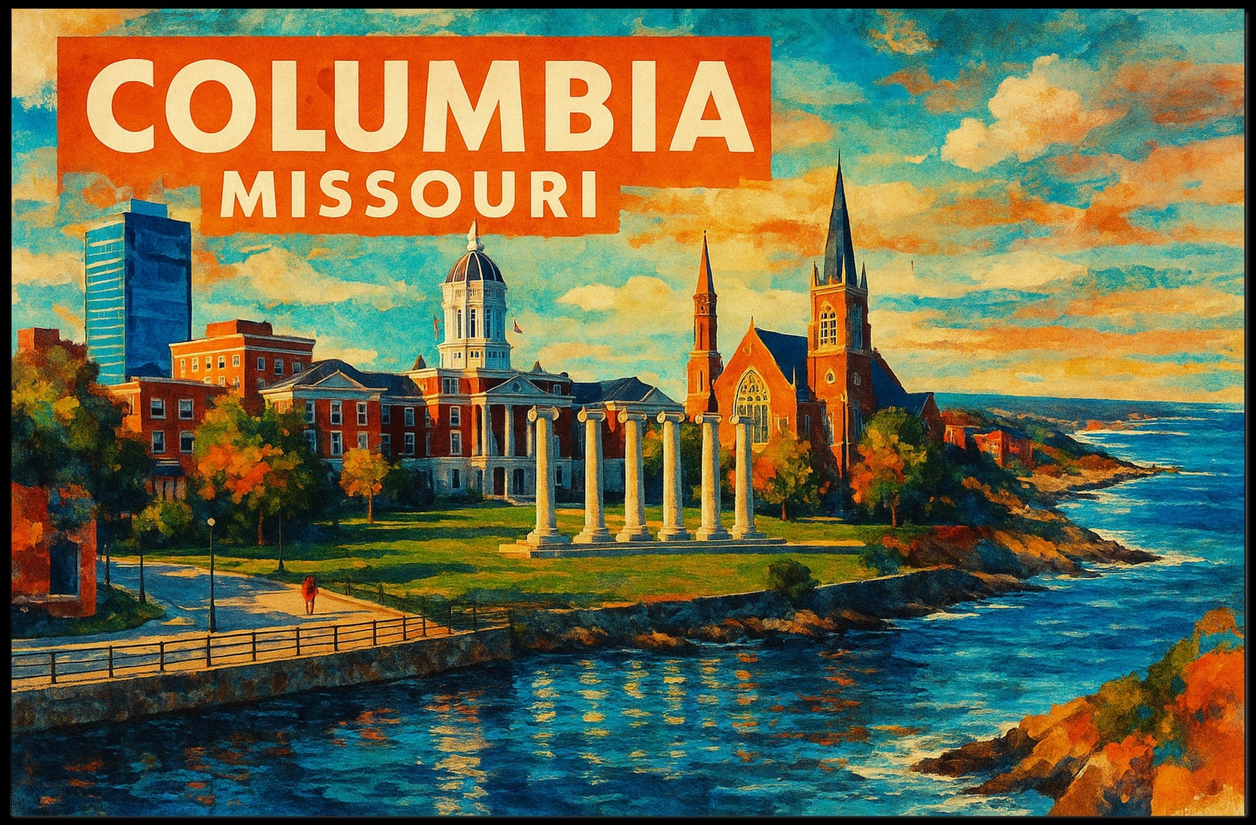 Columbia, Missouri Poster