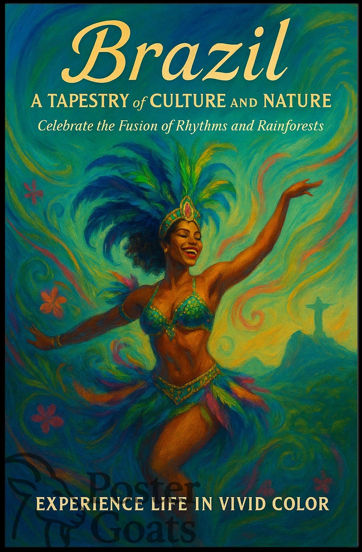 Brazilian Carnival Celebration Vibrant Cultural or Heritage Poster