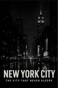 New York City The City That Never Sleeps Poster