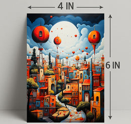 Dreamscape Cityscape Poster