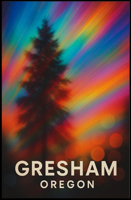 Gresham Oregon Landscape Realism Decor Lovers Poster