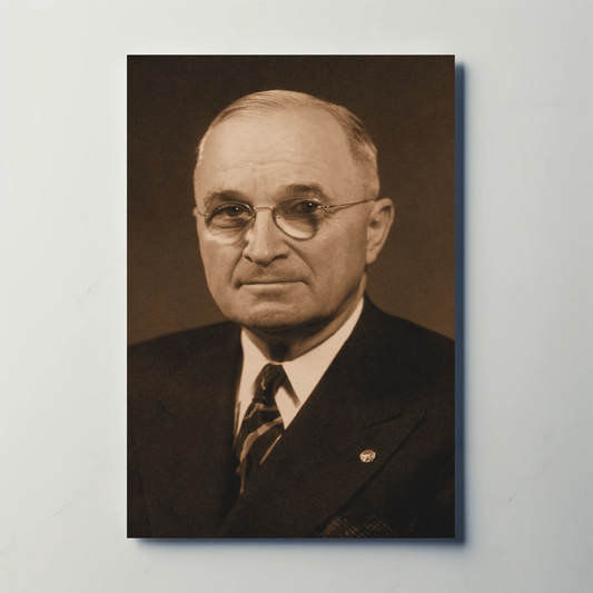 Harry Truman 33rd President Sepia Photo