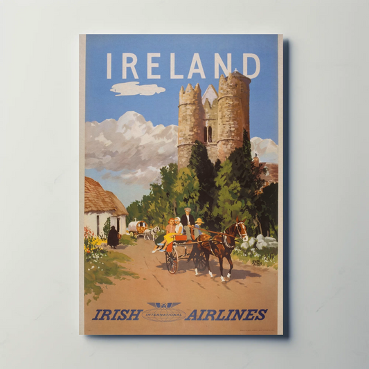 Vintage Poster - Ireland International Airlines